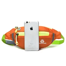 Спортивная сумка на пояс для мобильного телефона Для мужчин и Для женщин ультра-тонкий Водонепроницаемый сумка на поясном ремне 6-дюймового мобильного телефона мини сумка через плечо