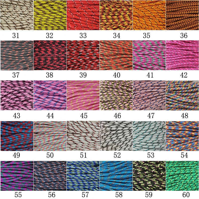 Paracord Rope Braided Paracord Paracord Accessories Paracord Bracelet Paracord Bracelet Accessories Paracord Keychain Dia 2mm 5M 10M 20M 30M one Cores Paracord for Survival Parachute Cord Lanyard Camping Climbing Rope Hiking DIY Bracelet