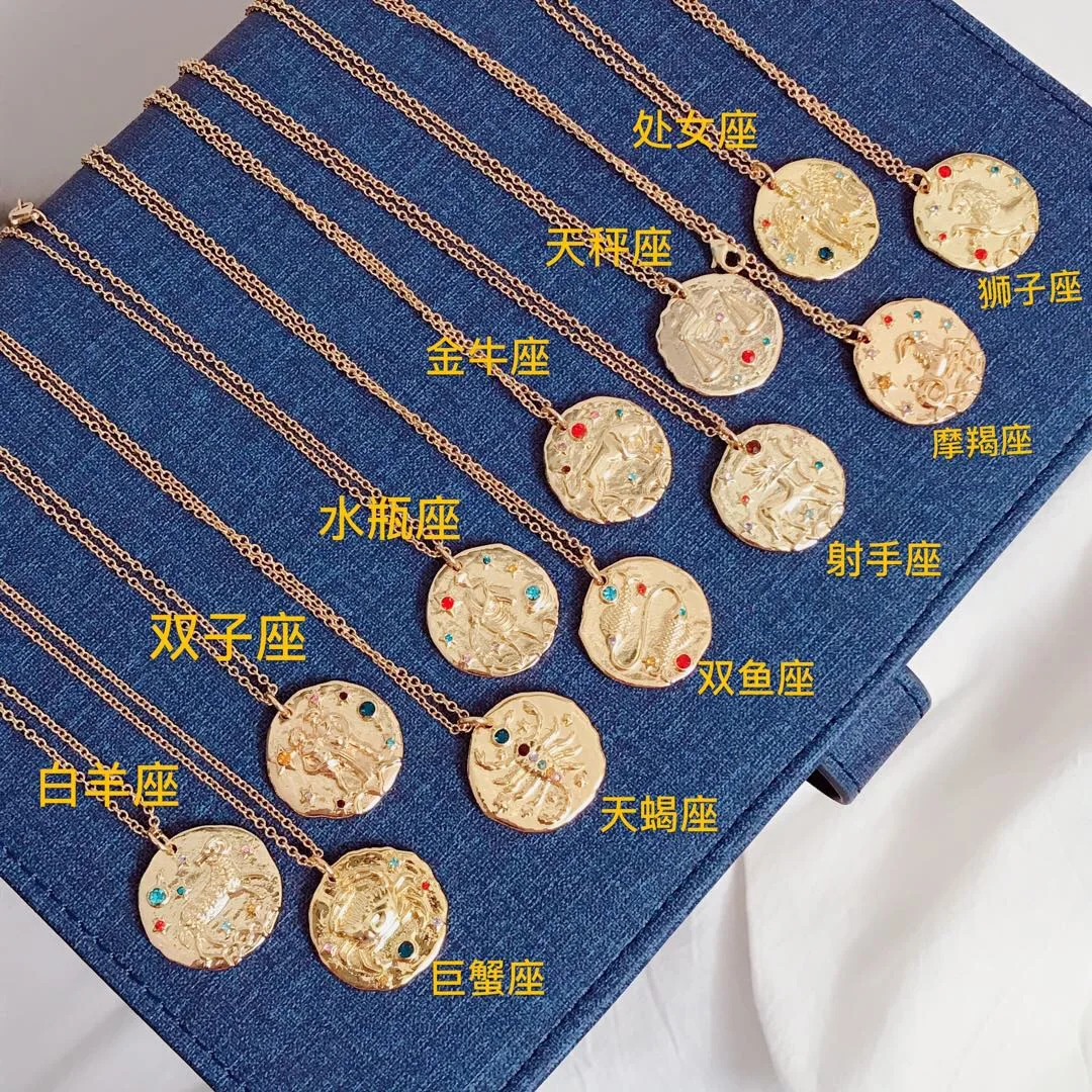 

2019 New Constellation Necklace Women 2019 New Tide Temperament Design Sense Natural Stone Jewelry Trendy Jewelry