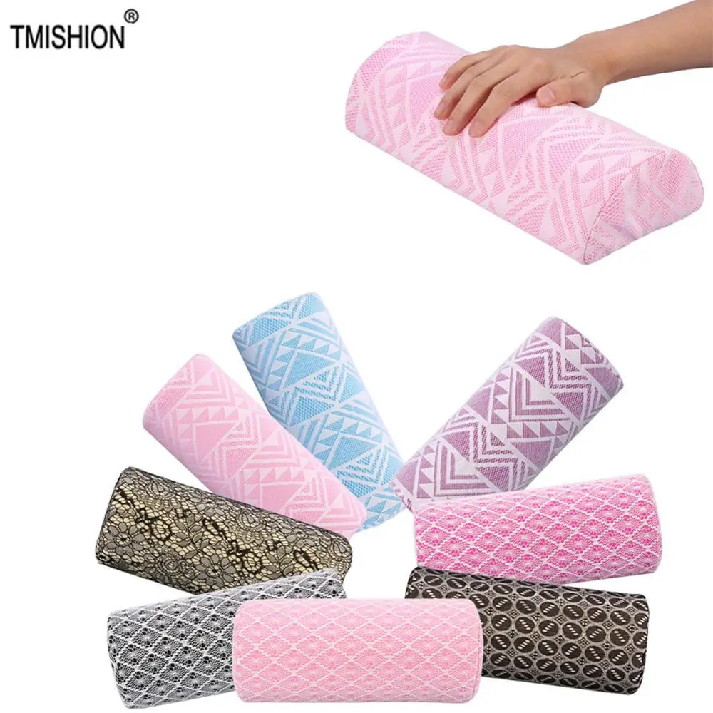 8 узорами дизайн ногтей подушка для рук губка моющаяся маникюра Маленькая рук|nail