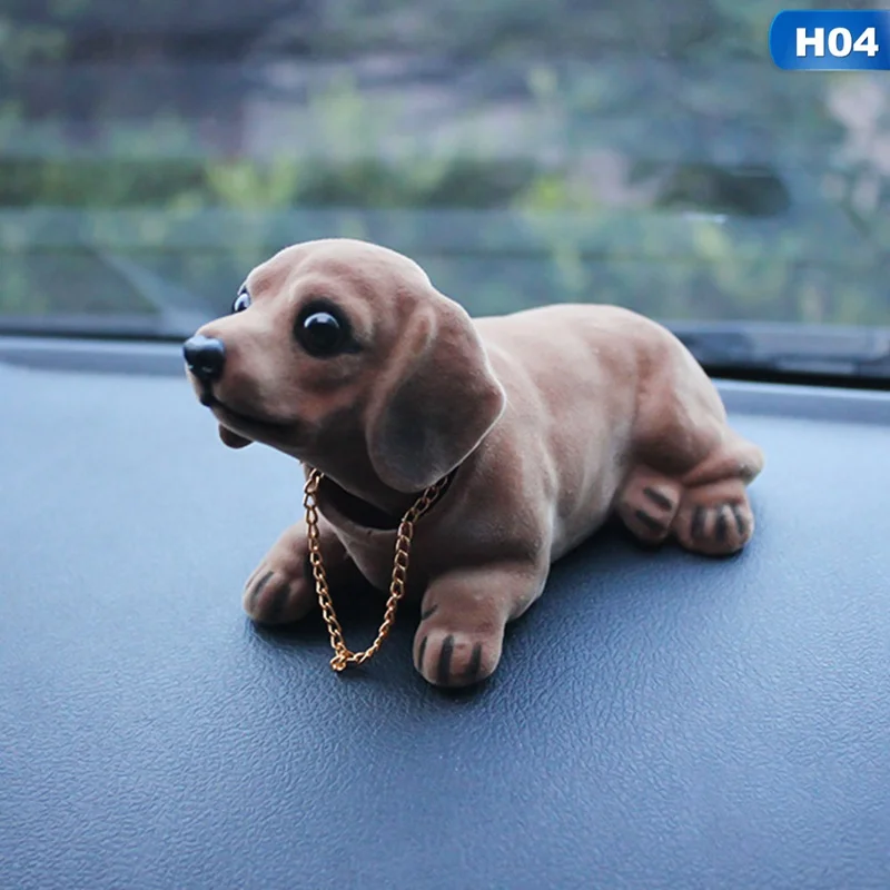 H04 Bobble Head Dog Car Dashboard Doll Auto Shaking Head Toy Ornaments Car Interior Furnishings Decorations - Название цвета: H04