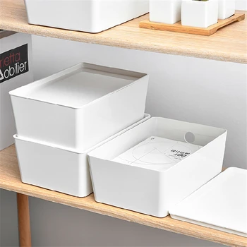 

Clothes Storage Box Drawer Sort Box Desktop Storage Box with Lid Wardrobe Organizer Clothing Storage Box Bedroom Living room