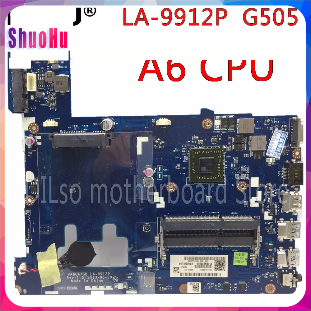KEFU LA-9912P A4 тест CPU материнская плата для ноутбука Lenovo Ideapad G505 Материнская DDR3 HM76 Intel