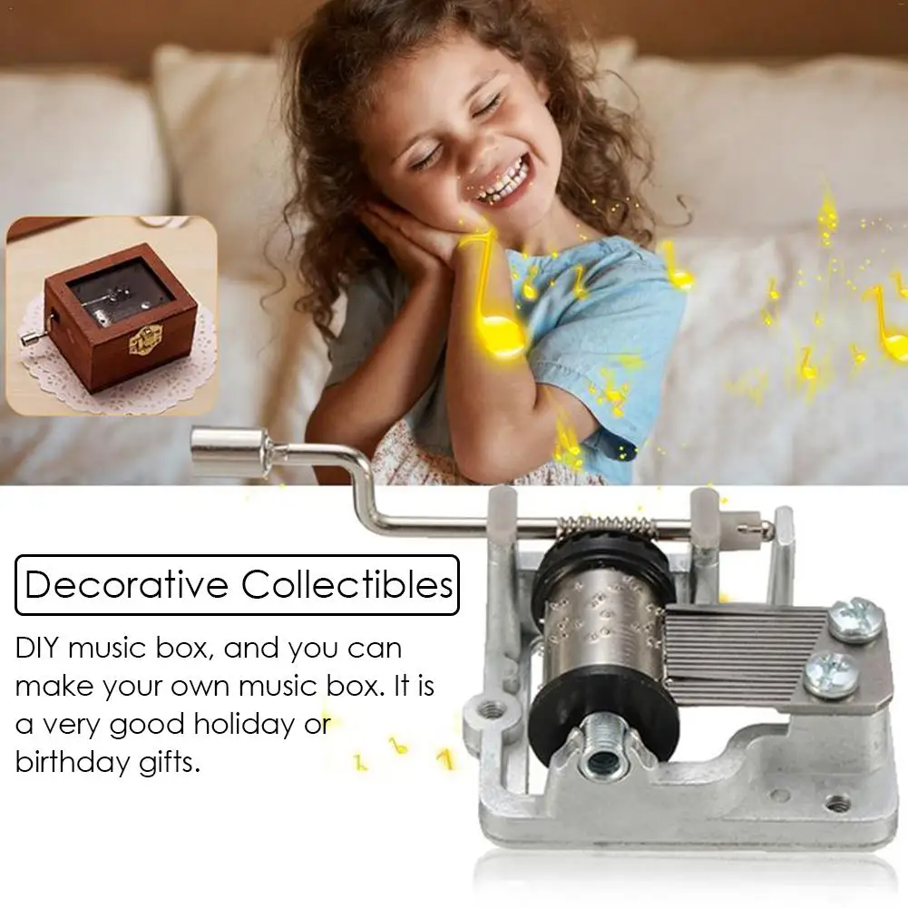 Hand Cranking Music Movement Diy Music Box Accessories Decorative