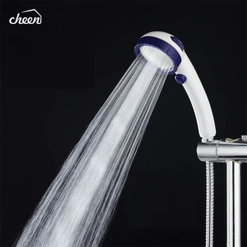 

Cheen Switch Design ABS Plastic Showerhead 30% Water Saving Low Pressure Hand Hold Shower Head Pressure Boost Shower Sprayer