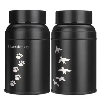 

600ML Stainless steel Cremation Urns Funeral Keepsake Pet Dog Cat Cremation Urn