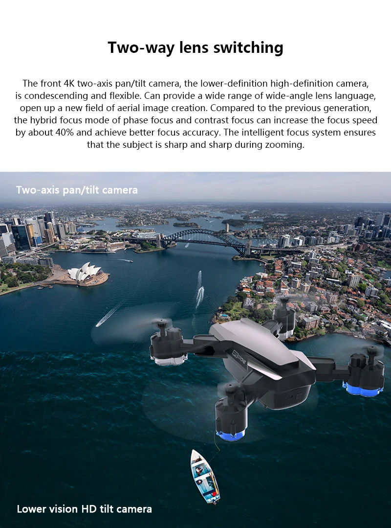 Радиоуправляемый Дрон gps 5G wifi и 4K HD широкоугольная камера FPV Дрон X Pro Квадрокоптер автоматический Дрон с HD камерой