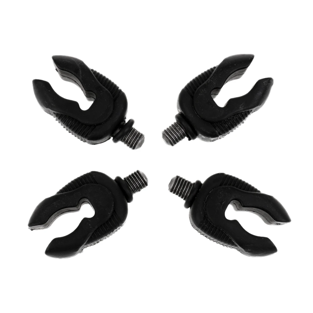 4Pcs Rubber Rod Butt Rest Rod Pod Rest Gripper Pole Stand Head Carp Fishing 9mm Thread Fishing Tools