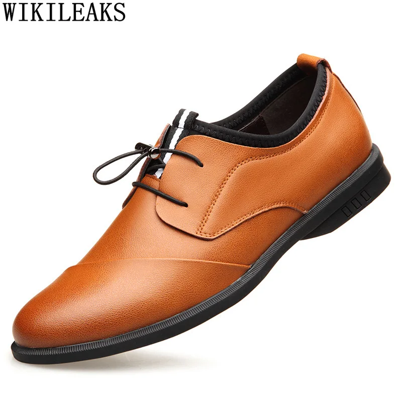 

Wedding Dress Mens Formal Shoes Genuine Leather Office 2022 Oxford Business Shoes for Men Dress Shoes Men Brown Dress Chaussures