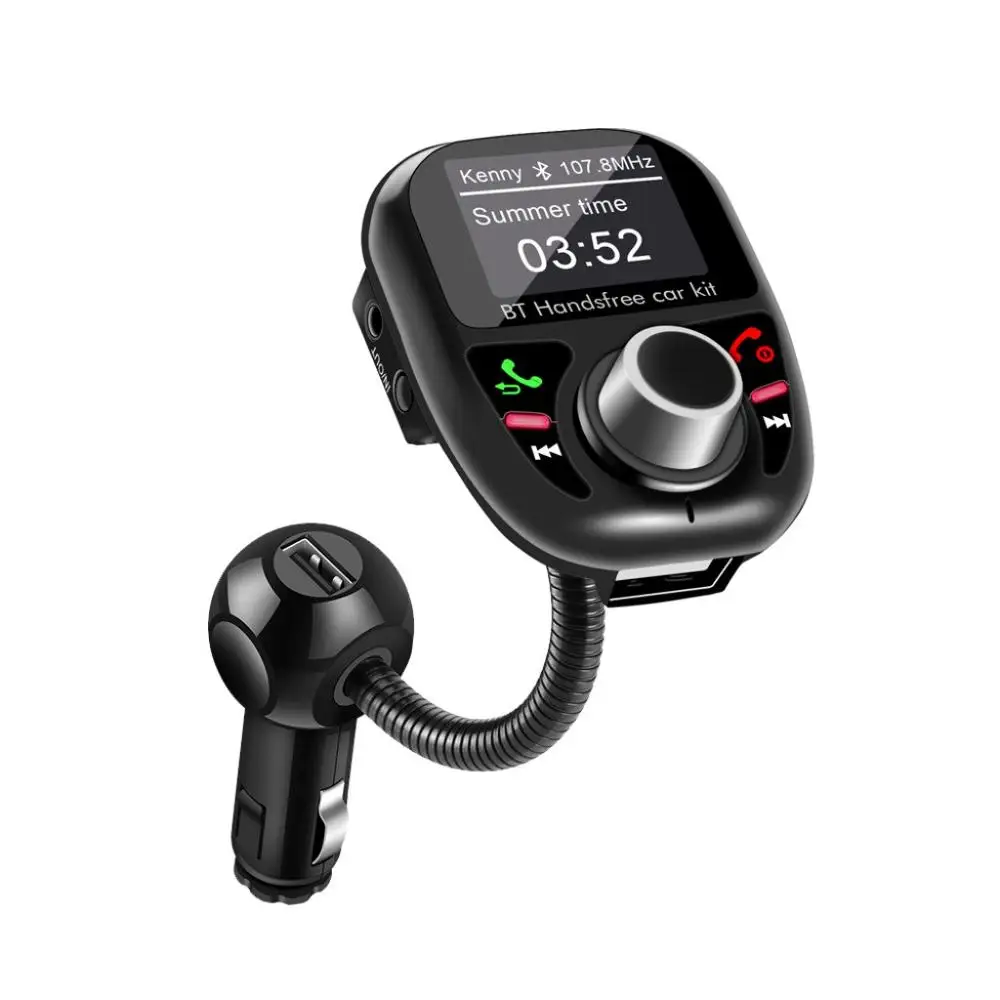 Bluetooth в автомобиле Беспроводной FM передатчик MP3 радио адаптер, автомобильный набор свободные руки, 5 V/2.5A Dual USB Зарядное устройство для прослушивания музыки, получить#909