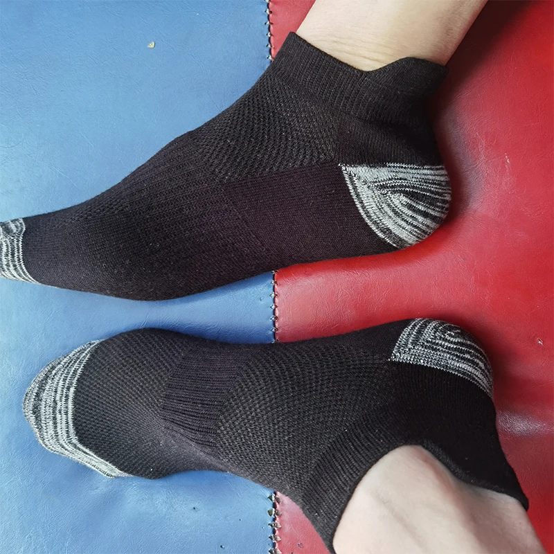 Men Ankle Socks – Breathable Summer Mesh Sports Socks, Plus Size 44-48