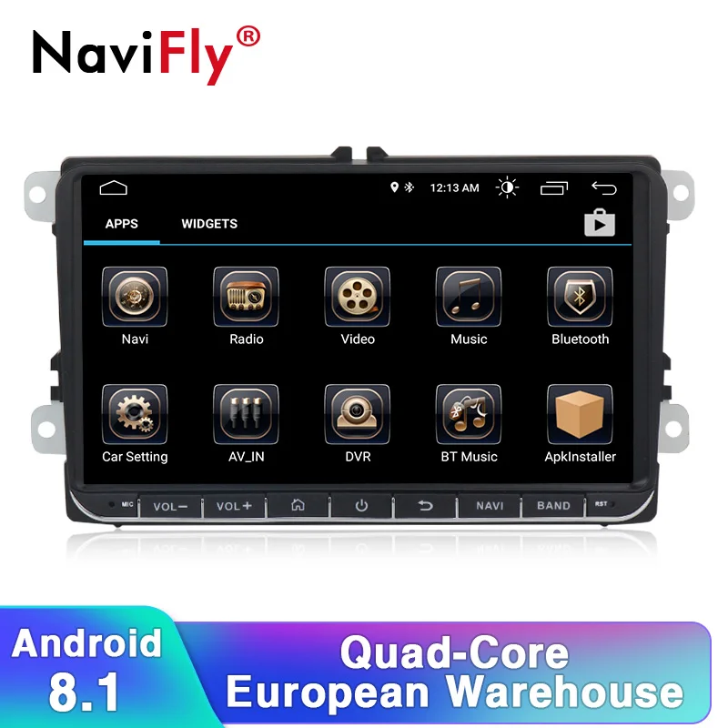 Скидка Navifly Android 8,1 2Din автомобильный Радио Стерео font b gps b font плеер для Skoda Seat Volkswagen B6 B7 Passat golf Polo Passat CC автомобильный мультимедийный