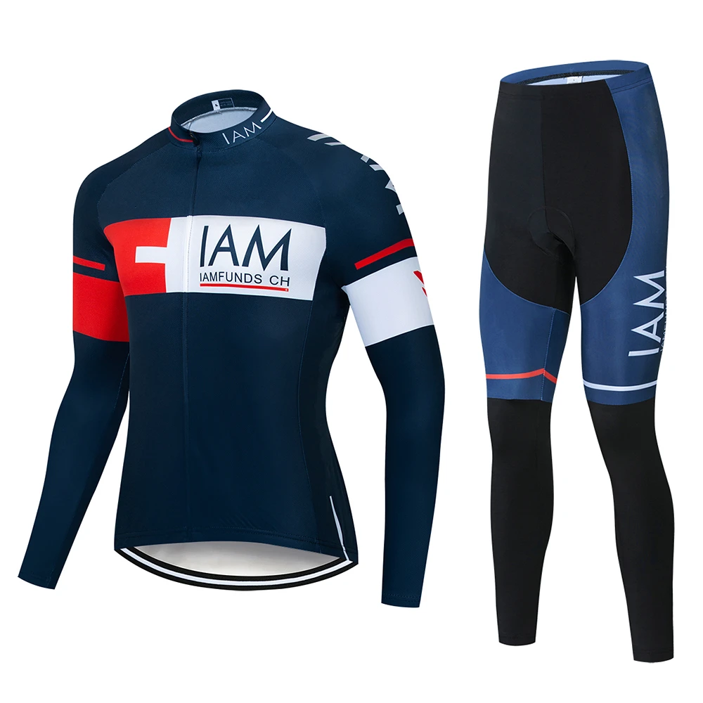 Высокое качество IAM с длинным рукавом команды осенние дышащие топы майки для велоспорта новая одежда для велоспорта с длинным рукавом/Ropa Ciclismo - Цвет: Long suit