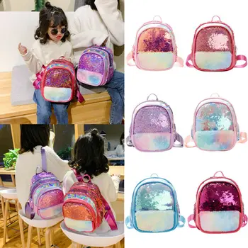 

Shiny Sequins Backpack Glitter Bling Rucksack School Travel Daypack Girls Bag