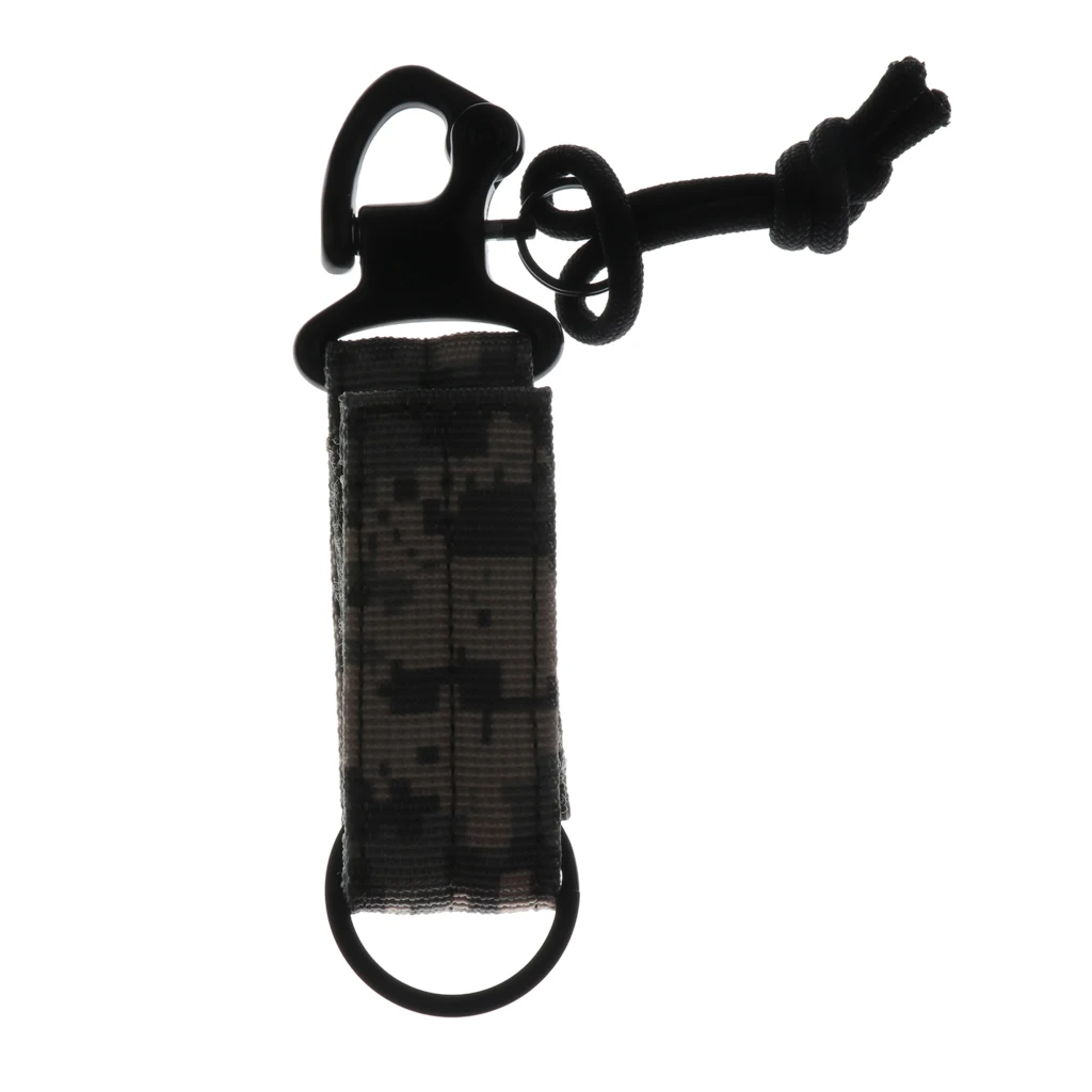 ACU Camo Нейлон Многофункциональный Molle жгут D Кольцо Зажим для ремня Карабин брелок Крюк Аксессуары для скалолазания - Цвет: ACU Camo
