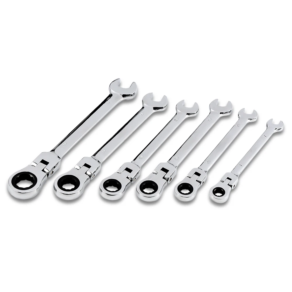 

6PCS 8 - 17mm Keys Set Wrench Multitool Key Ratchet Spanners Set Of Tools Set Wrenches Universal Wrench Tool Car Repair Tools