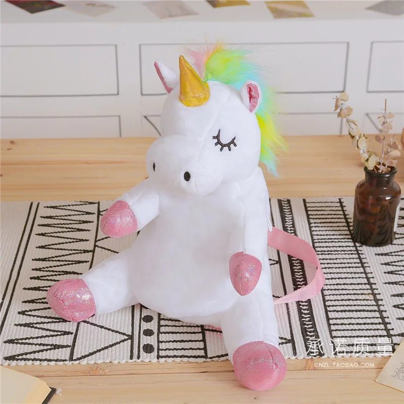 New Style Children Plush Toys Small Bookbag GIRL'S And BOY'S Cartoon Unicorn Backpack Unicorn Animal Backpack