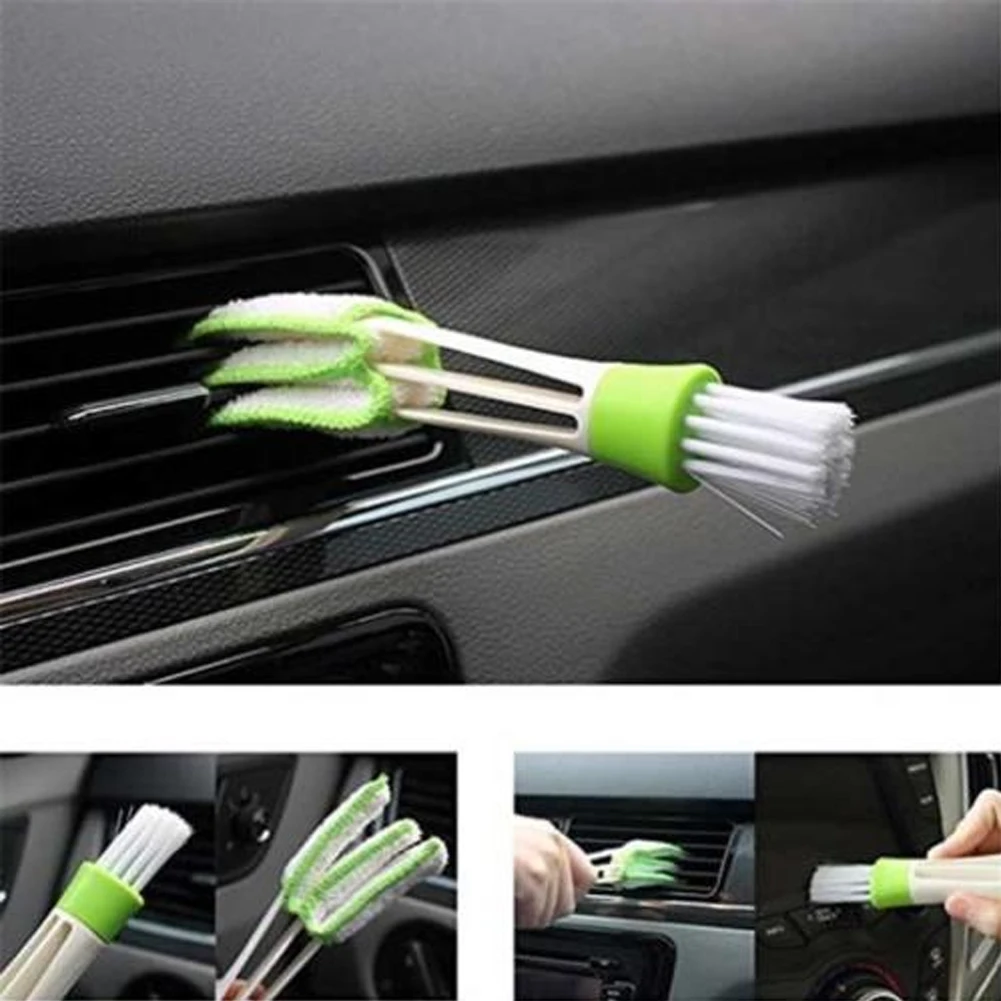 11pcs Detailing Brush Kit Air Vents Car Cleaning Dust Remove Maintain Soft Hair Tools Multiuse Interior Exterior Engine Wheel