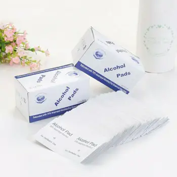 

100pcs/lot Alcohol Prep Swap Pad Wet Wipe Disposable Disinfection For Antiseptic Skin Cleaning Care Jewelry Mobile Phone Cleaner