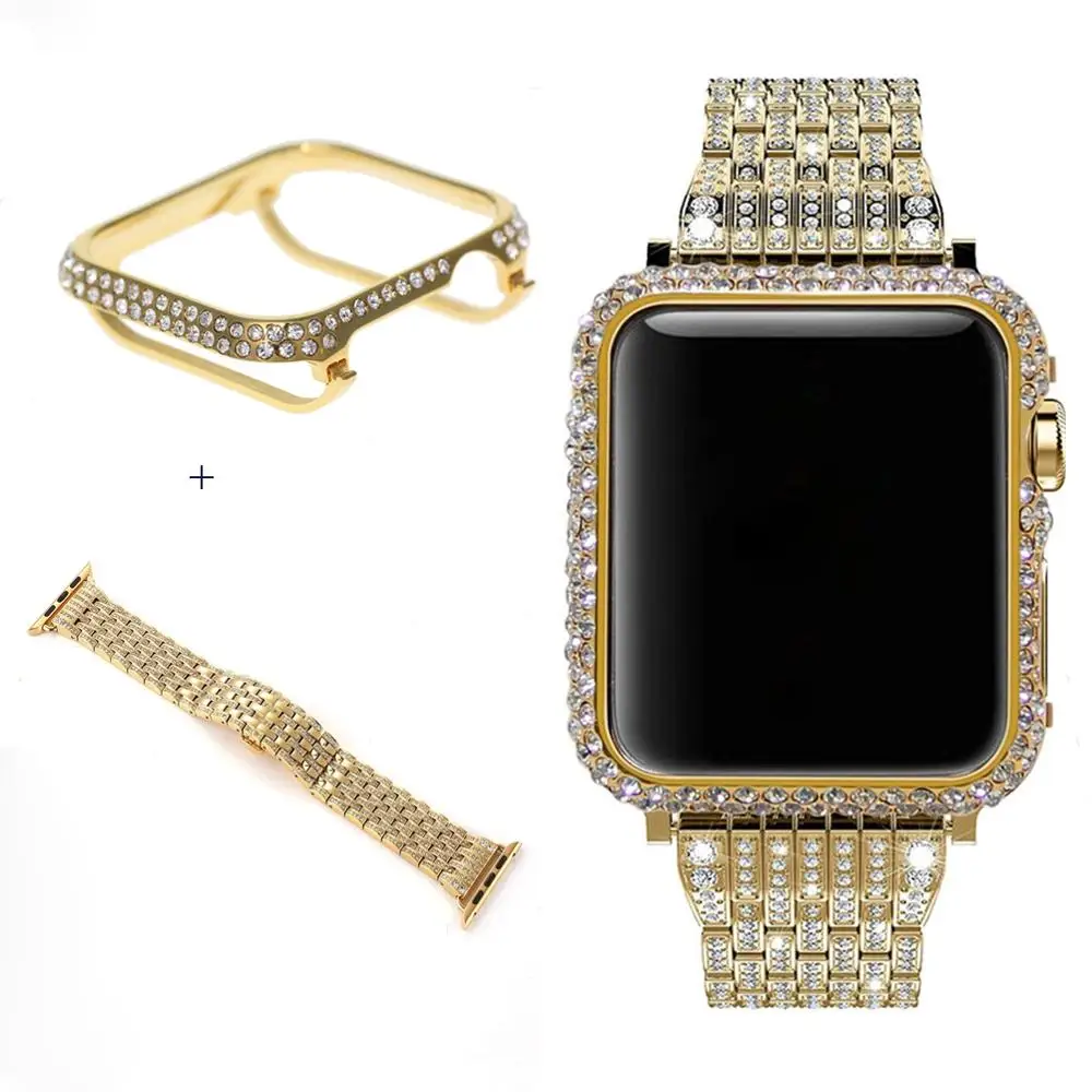 Браслет из нержавеющей стали для Apple Watch SE Series 9 8 7 6 5 4 3 2