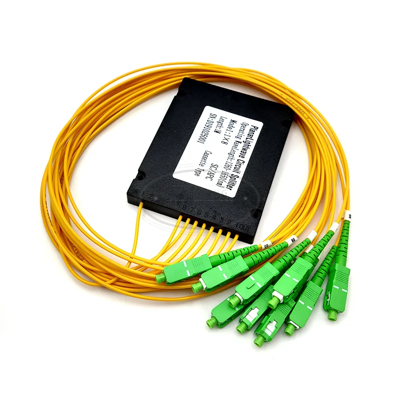 1x8 ABS коробка модуль Тип SC/APC разъем волоконно оптический PLC