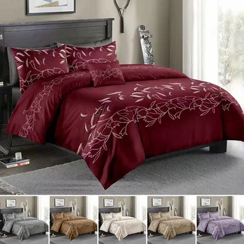 

Floral Pattern Home Duvet Cover Set Single Double Full Queen King Sizes Comforter Cover with Zipper Closure