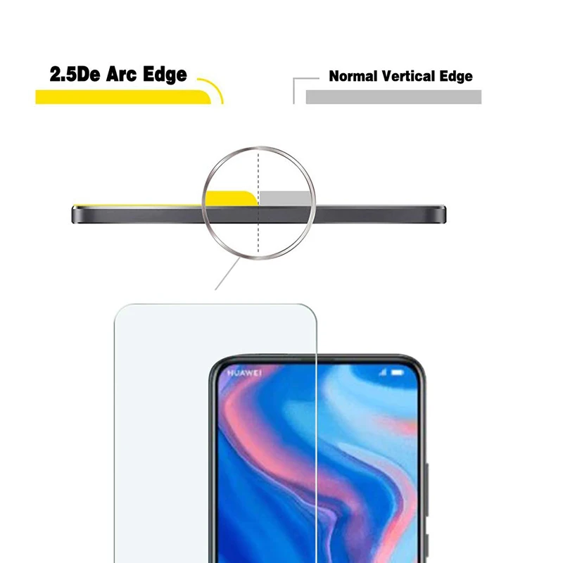 2 шт закаленное стекло для huawei P Smart Z протектор экрана 9H 2.5D телефон на Защитное стекло для huawei P Smart Z стекло