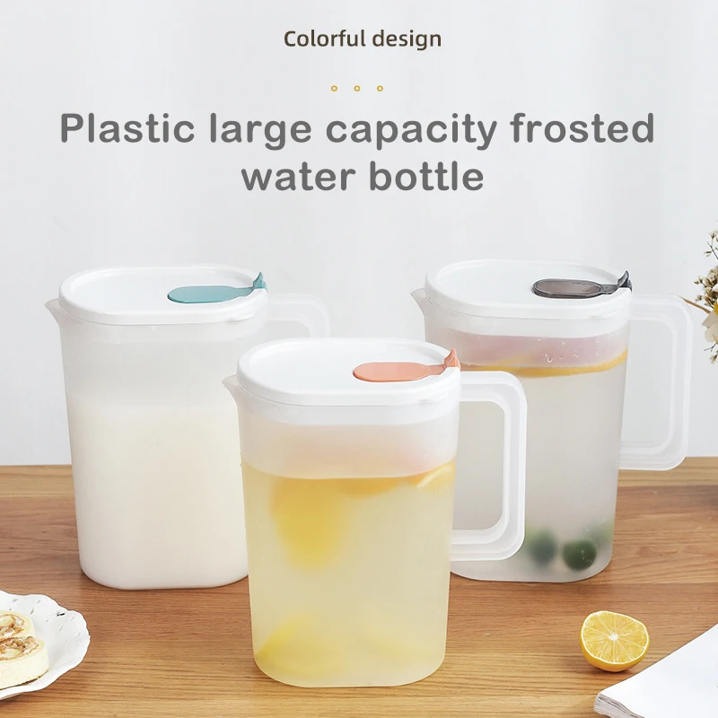 2400ml Plastic Water Jug Large Capacity Transparent Cool Water Kettle Teapot Juice Jug Water Pot Pitcher Bottle With Handle