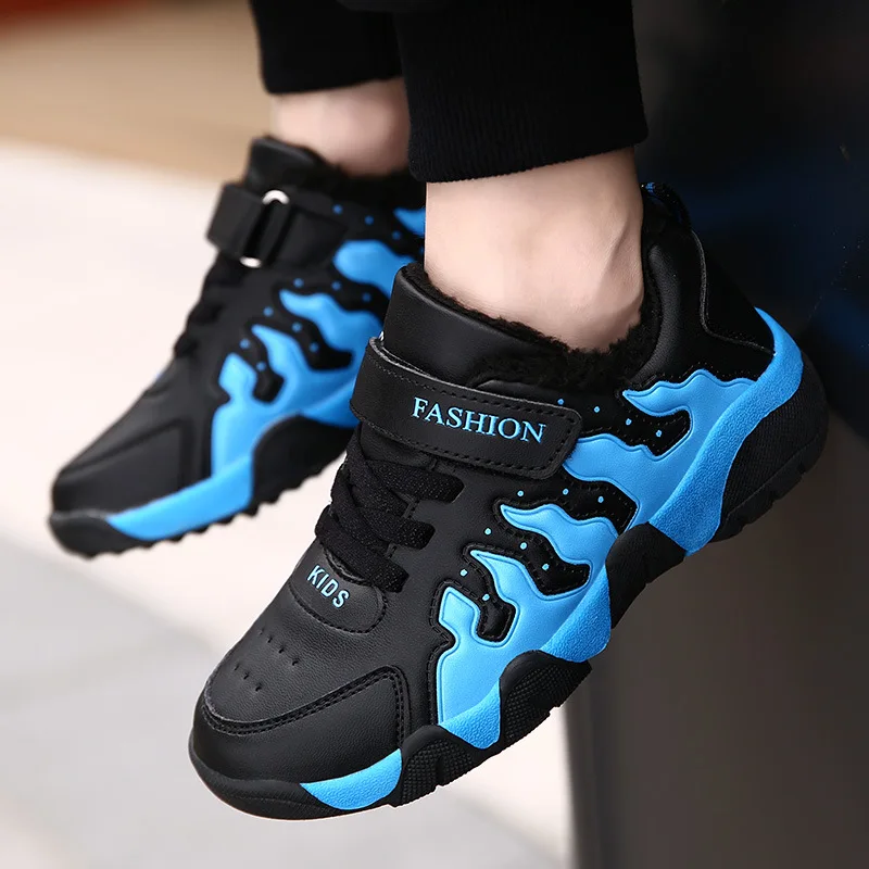 

Children Second Cotton Shoes 2019 Winter New Style plus Velvet BOY'S Shoes Korean-style Brushed And Thick Boy Winter Shoes Korea