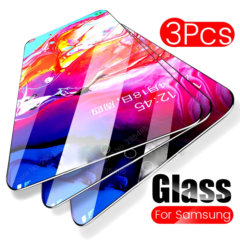 

3PCS Tempered Glass For Samsung Galaxy A50 A30 Screen Protector Glass For Samsung Galaxy A70 A20 A20E A40 A80 A90 A60 Safe Glass