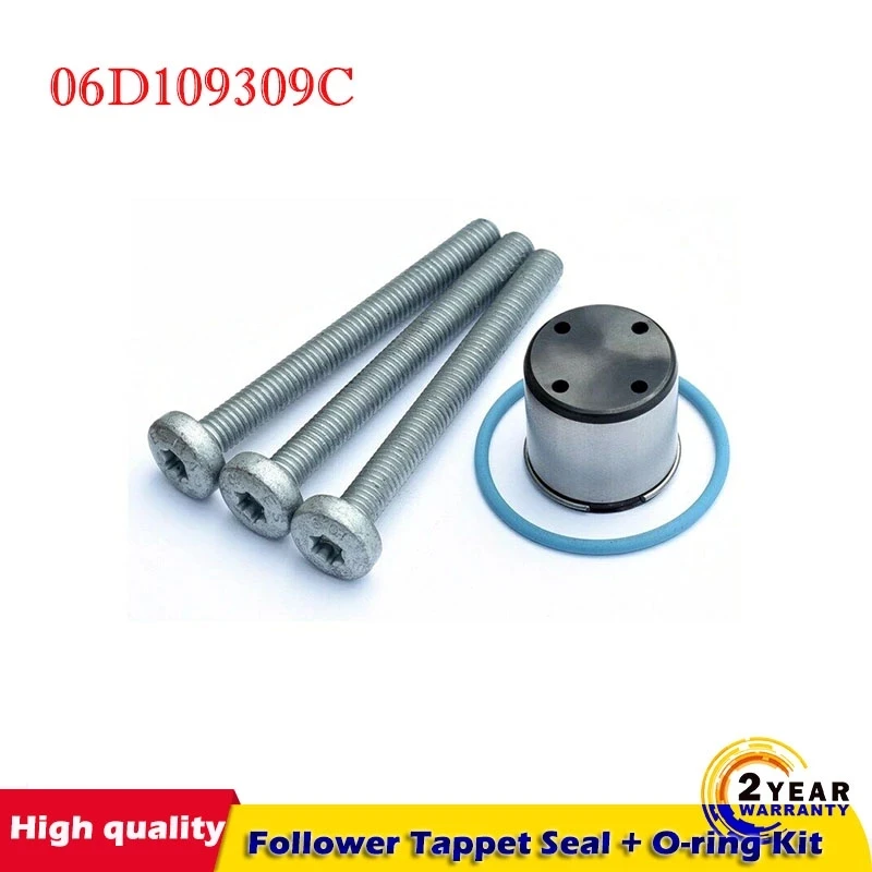 

FOR VW Audi TT 2.0 TFSI 2.0 FSI Fuel Pump Cam Follower Tappet Seal + O-ring Kit 06D109309C 06D109309F, 06D109309