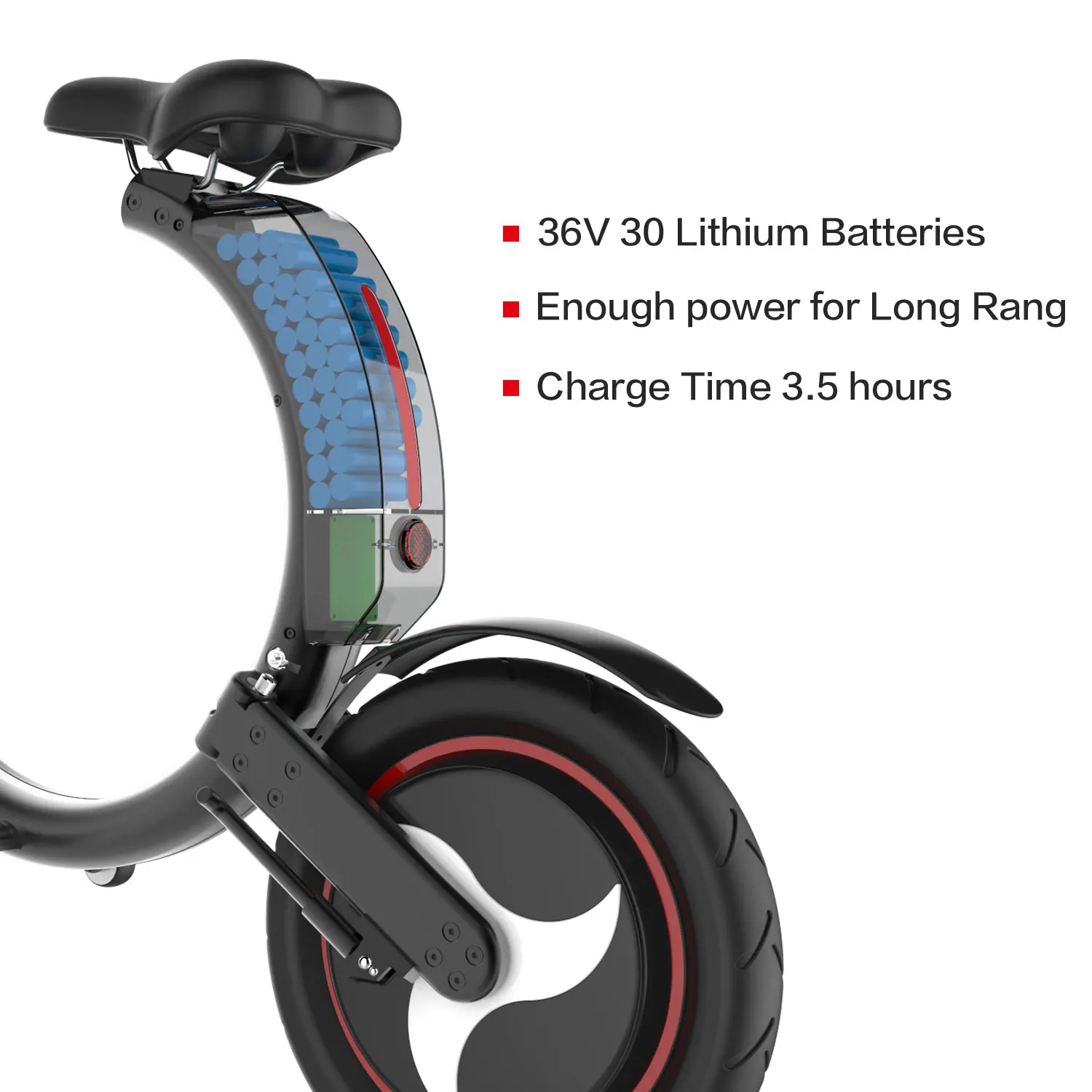 EU Stock ! No Tax ! Electric Bicycle Scooter 14 Inch Tire With 450W Power Full Foldable Long Range Electric Bike Adults Child