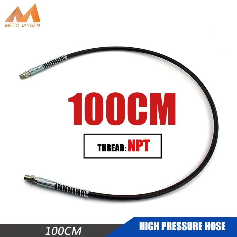 Пейнтбол PCP высокое давление шланг 1/8NPT x наружная резьба 6000psi 100 см длинное