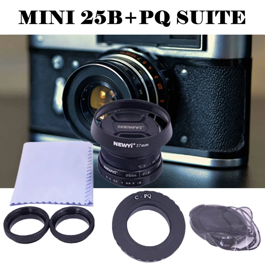 Мини 25 B + FX объектив для видеонаблюдения с ручной фокусировкой Canon Nikon Sony E