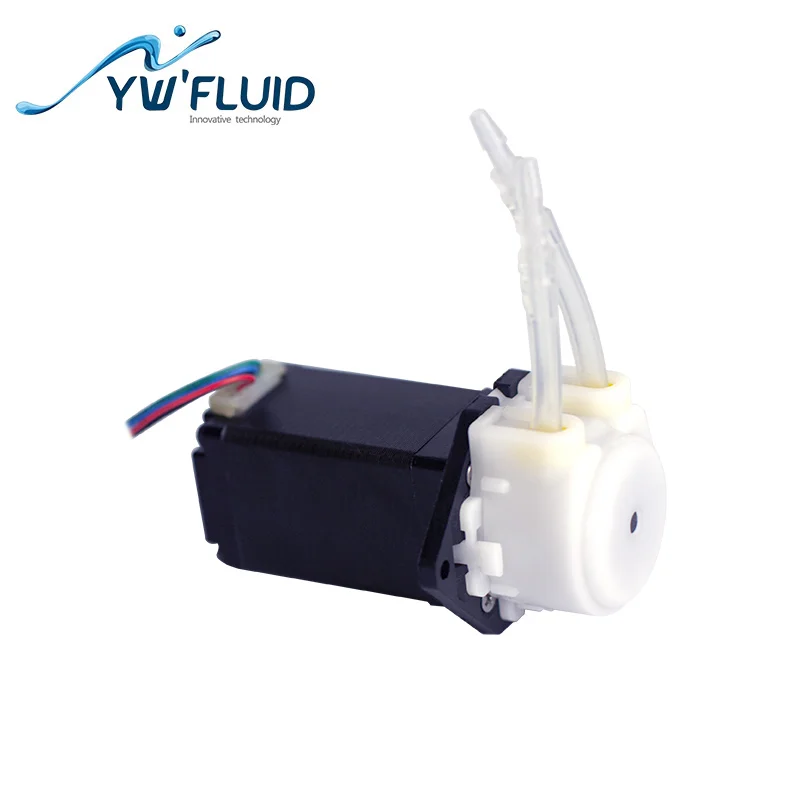 YWfluid Небольшой Высокоточный тихий Микро перистальтический насос шаг