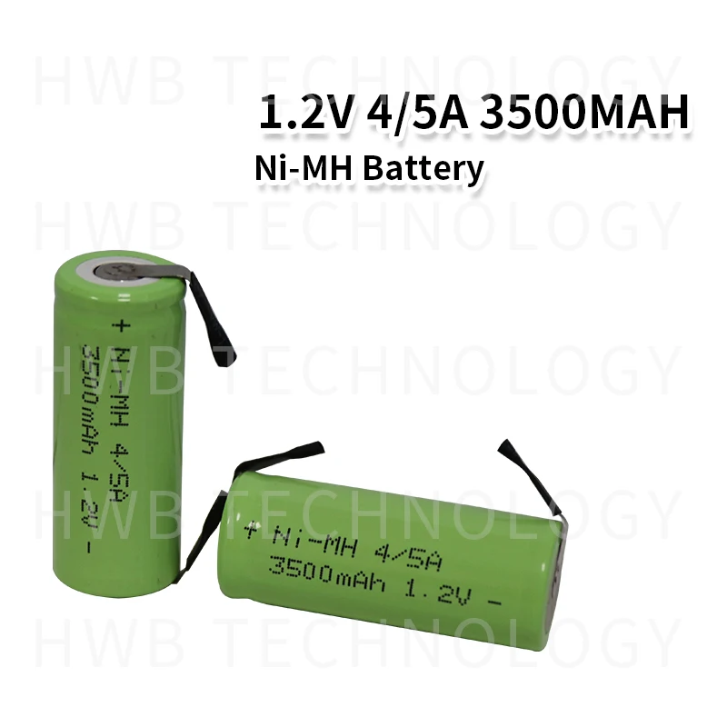 10 шт./лот KX Оригинальный Новый 1 2 V 4/5A 3500mAh Ni Mh 4/5 A перезаряжаемая батарея с