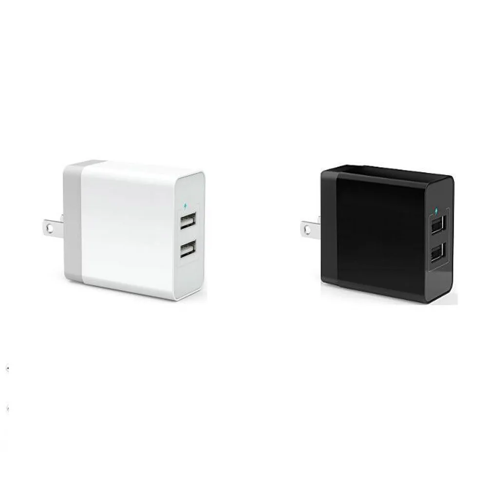 Ouhaobin USB зарядное устройство 3.4A 2 порта USB зарядное устройство для путешествий для iPhone для Samung США штекер преобразователь на стену