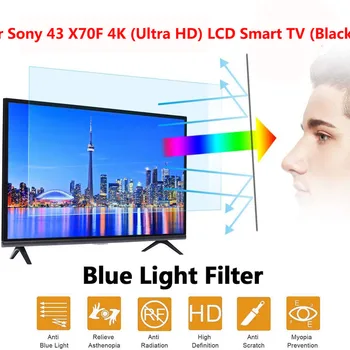 

For Sony 43 X70F 4K (Ultra HD) LCD Smart TV (Black) Privacy Filter Anti-Blue Film Screen Protector Anti-peek Eye Protection Film