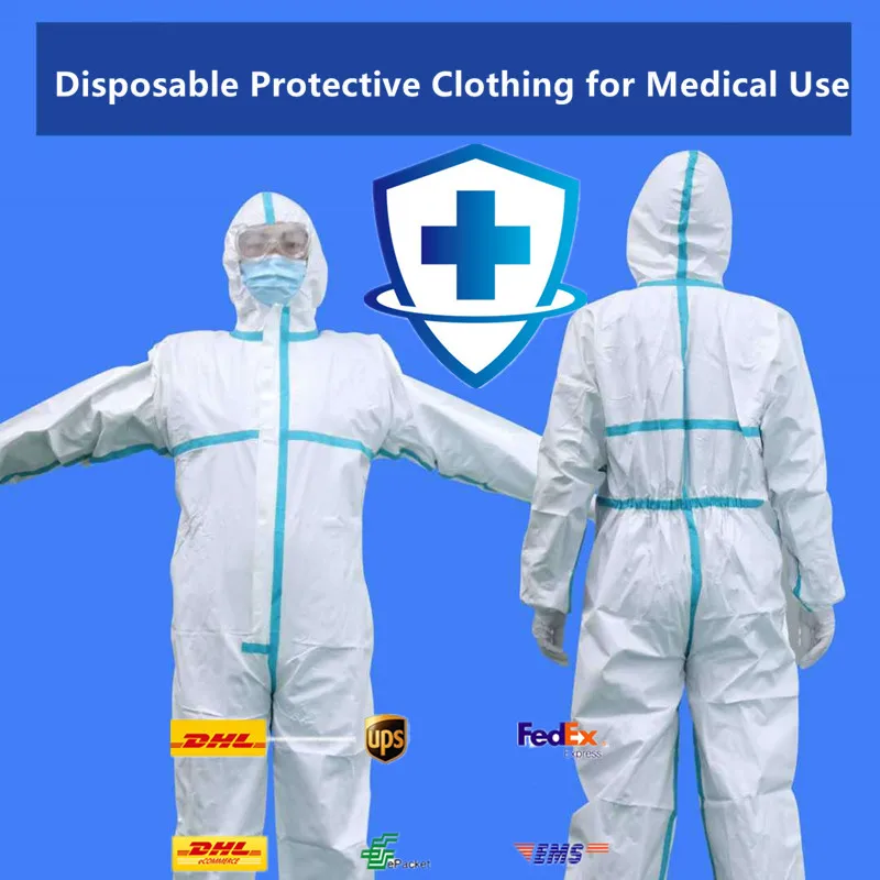 

Aseptic Disposable Medical Protective Isolation Coverall Anti-epidemic wate-proof Anti-virus Hospital Dust-proof Suit