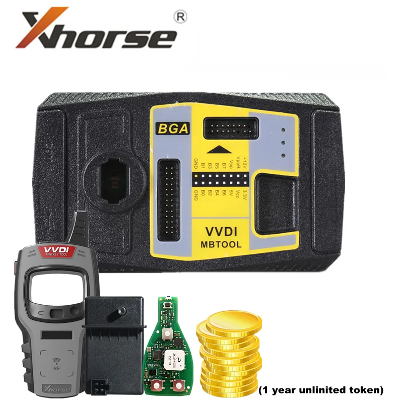 Xhorse VVDI MB BGA инструмент для Benz автомобильный ключ программатор с 1 шт. мини
