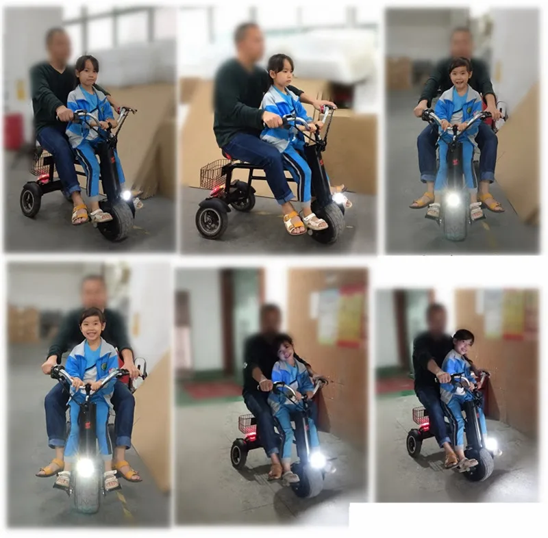 New Electric Motorcycle Adult Three Wheels Electric Scooters Single Motor 450W 60V Portable Powerful Electric Scooter With Seat (25)