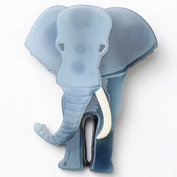 

Cute Acrylic Elephant Brooch For Women Men Big Resin Animals Pins And Brooches Scarf Badges Jewelry Clothes Accessories Gifts