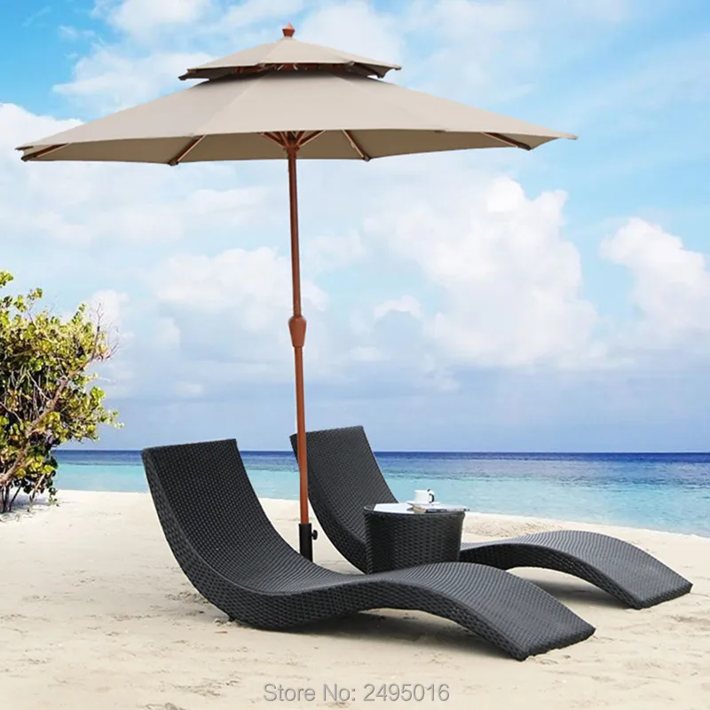 Imperialisme artikel Machtig Metalen Frame Met Rotan Ligstoel Strand Stoel S Vorm Voor Zwembad/Tuin/ Strand Alle Weer Aangepaste kleur|Ligstoelen| - AliExpress