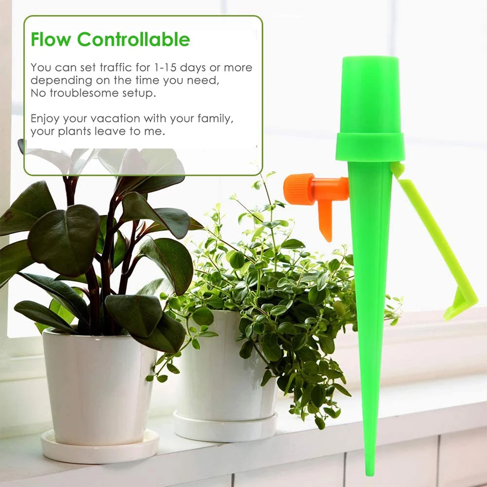 72/36/24/6pcs Automatic Watering Spike With Bracket Adjustable Water Flow Dripper Irrigation Kit Garden Greenhouse Watering Tool 72/36/24/6pcs Automatic Watering Spike With Bracket Adjustable Water Flow Dripper Irrigation Kit Garden Greenhouse Watering Tool