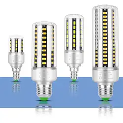 E27 светодиодный кукурузная лампочка энергосберегающая лампа E14 Свечи Прожектор 24 36-42 54 60 78 96 Светодиодная настольная лампа люстра освещение