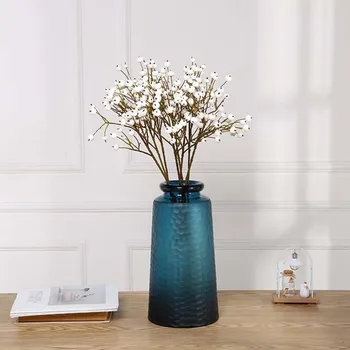 

2019 Small White Rose Fruit Artificial Flower Bouquet Decoration Home Living Room Decoration Fake Flower Table Decor Flower