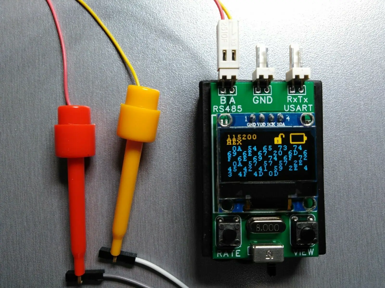 Тестер RS485/UART(монитор). Портативный последовательный терминал