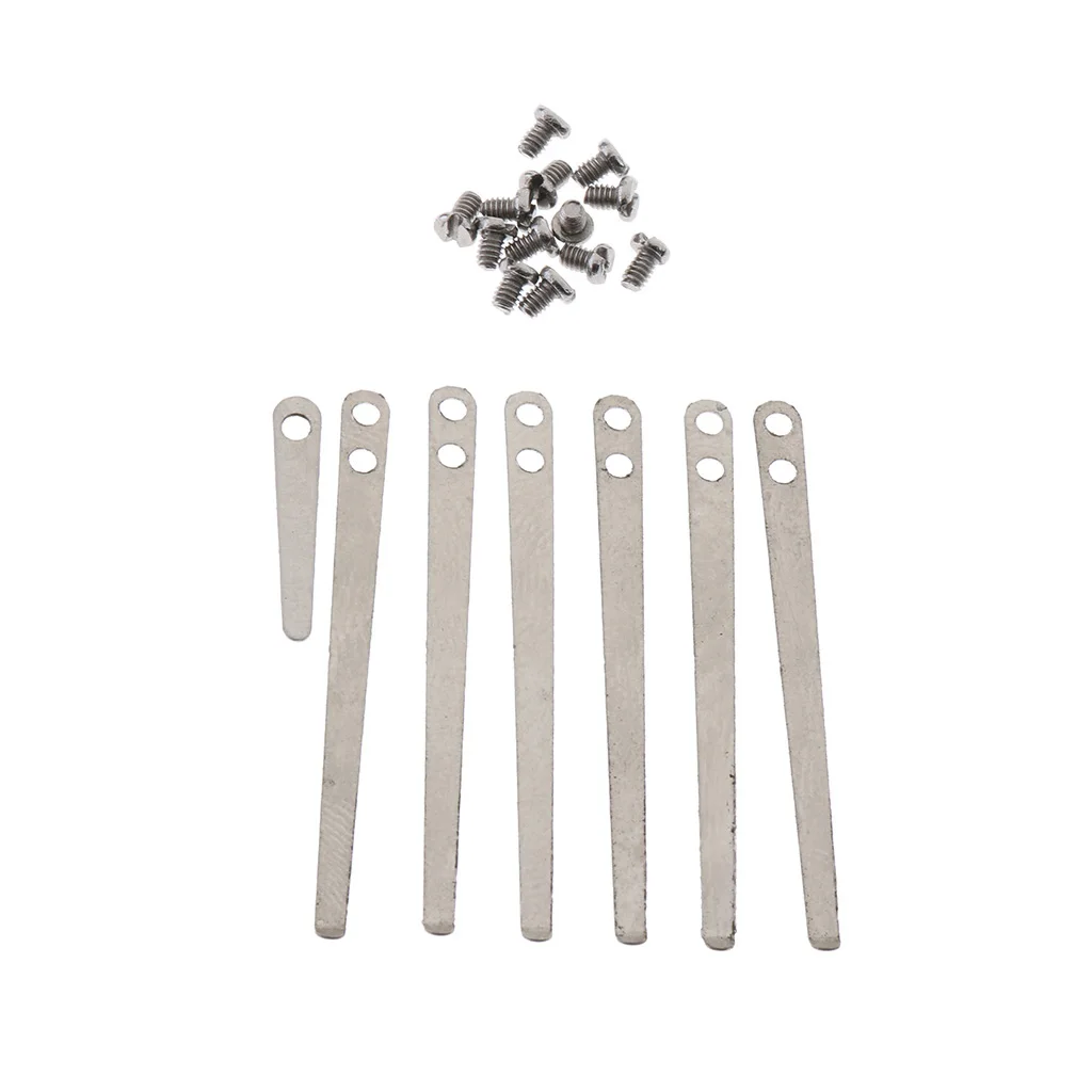 1 Set Metal Flat Springs Leaf with Screws 3.5cm/1.37inch for Clarinets DIY Accessory