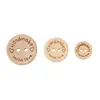 50Pcs 2Hole Natural Wooden Buttons handmade with love wood Button For Scrapbooking Craft DIY Baby Clothing Sewing Accessories 2