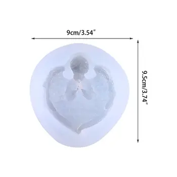 

Transparent Silicone Mold 3D Angel Wings DIY UV Resin Penadnt Jewlry Making